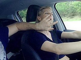 Fingering my Wife while driving