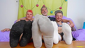 Foot Domination For Tardy Co-Star - JC Dickerson, Leo Blue & Richard Lennox