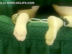 Foot Job to Blow Doll with Strapon