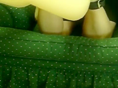 Foot Job to Blow Doll with Strapon