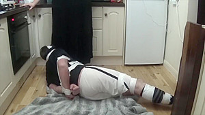 Footballer bound and gagged tight in duct tape 3
