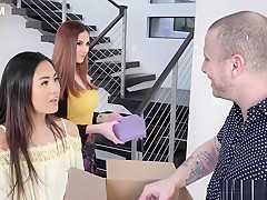 Foster daugter Elle got her attitude corrected by horny foster parents