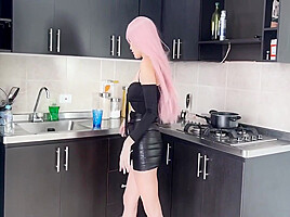 Freeuse Stepmom Gets Fucked On The Kitchen By Her Rebel Stepson 11 Min With Leyton Big