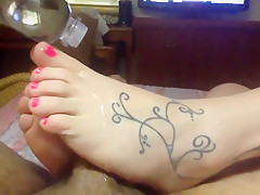 Friend from North Carolina footjob