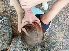 Fucking Dick Like A Bitch In The Mountain