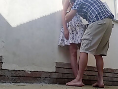 Fucking Outdoor Behind Restroom Area Of Bed And Breakfast 7 Min