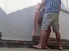 Fucking Outdoor Behind Restroom Area Of Bed And Breakfast 7 Min