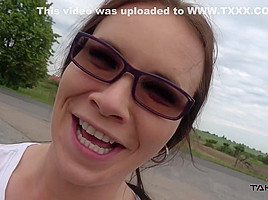 Fucking two sluts outdoors and in the car