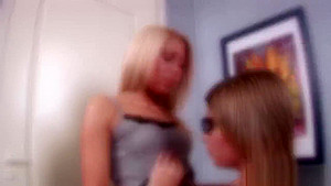 Fucking with a glass dildo