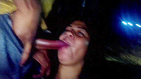 Fucks With Friend Outdoors In The Streets Sucking And Ridinng Black Cock