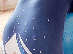 Fully-clothed Leotard Rhythmic Gymnast Likes To Suck Cock