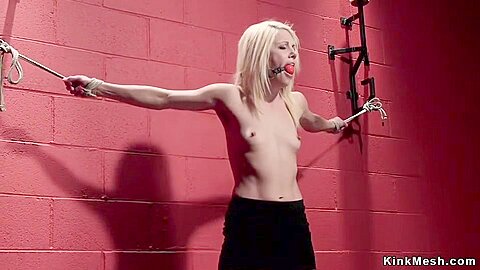 Gagged Small Juggs Blond Sodomy Toyed - Holly Hanna