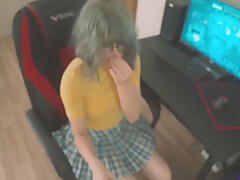 Gamer Girl In Her Battlefield Game Turned Into Fucking A