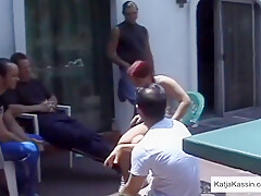 Gangbang Babe Ass Fucked In Group Action
