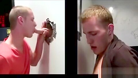 Gay straight amateur gloryhole blowjob