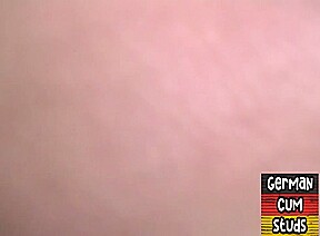 German amateur DILF takes stud cum in mouth after anal
