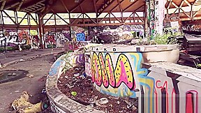 German bbq fucks at abandoned swimming pool
