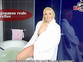 German cute girl next door teen 18+ first time couple casting