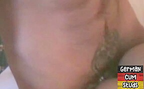 German gaydaddies rim and fuck each other in homemade 3some