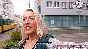 German mature milf with big tits pick up a teen 18+ for first time lesbian blind date pov