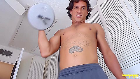 Giant's Workout Interrupted - Tony Cazzo