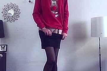 Girl Coming In From The Cold To Display Chastity Belt