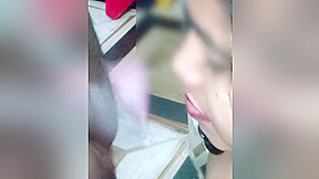 Girl Opens Mouth Makes Guy Masturbate On Cam