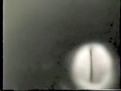 Girl in dressing room from above on