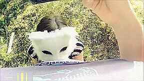 Girl teen 18+ Sucks Dick & Fucks In The Woods