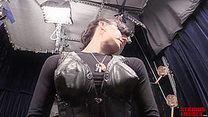 Girl tied in ugly female mask ( 1/2)
