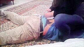 Girl wedgies boy with panties on