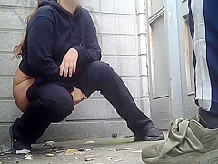 Girls Peeing Outside 4
