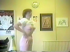 Girls Strips in Office