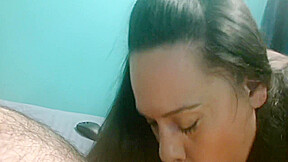 Giving Him A Wet Slopping Blow Job Till He Cums  1