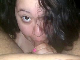Giving my husband a blowjob 
