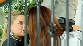 Glam dressed ho gulp cum