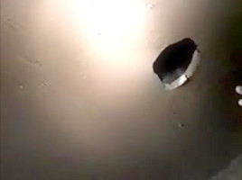 Glory hole sucking and fucking ends with nasty cumshots