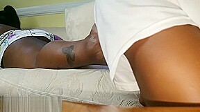 Goddess Godiva's White Toes foot worship and footjob cumshot and cumplay