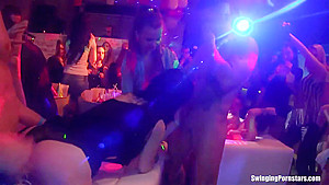 Gorgeous Bitches Gets Fucked In Club