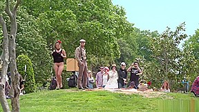 Goth bitches doing public flashing