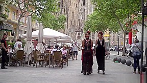 Goth bitches doing public flashing