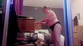 Great footage of sexy busty blonde