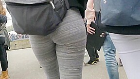 Grey Spandex college girl