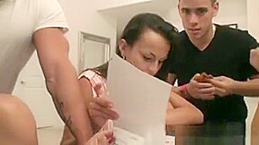 Group Of Hot Girls Studying And Turns Into A Nice Fuck Party