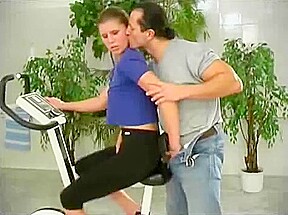 Gym bike fuck