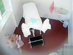 Gynecological exam with a pretty patient