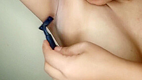 Hairy Desi Wife Shaving Pussy And Armpits
