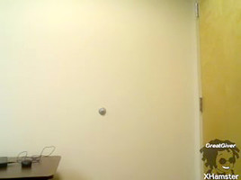 Handsome hottie with big tits caught jilling off