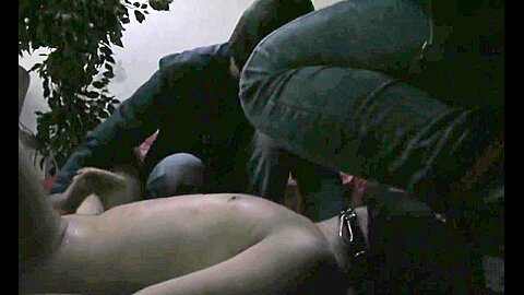 Hard Group Bdsm Session - Two Dominant Skinheads Dominate A Kinky Slave - Pissing And Fuck Dildo