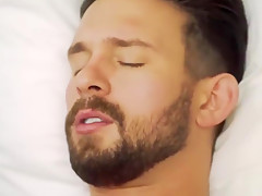 Hard anal fucking with tattooed jock and bearded dick lover
